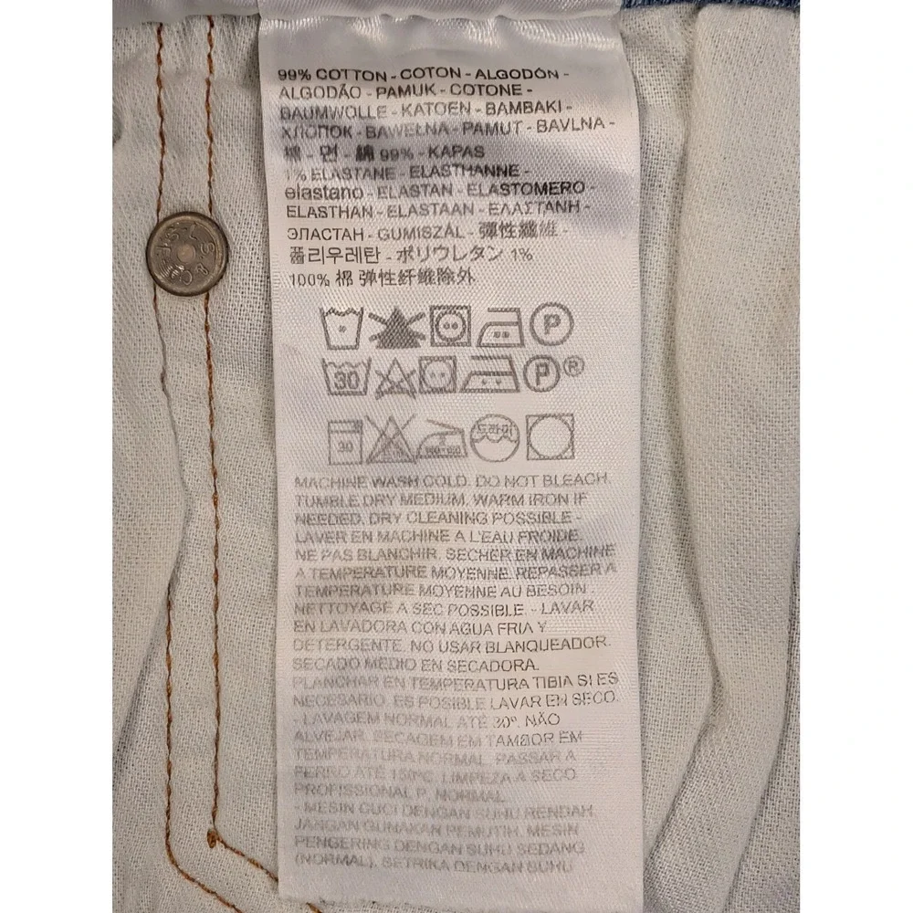 Levi's 514 Mens Jeans 40 x 30‎ Straight Fit Stretch Blue